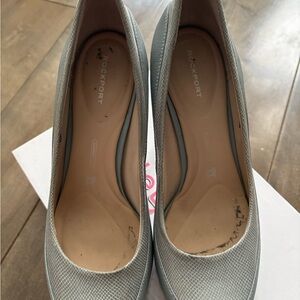 Rockport Gray Heels Elegant Design